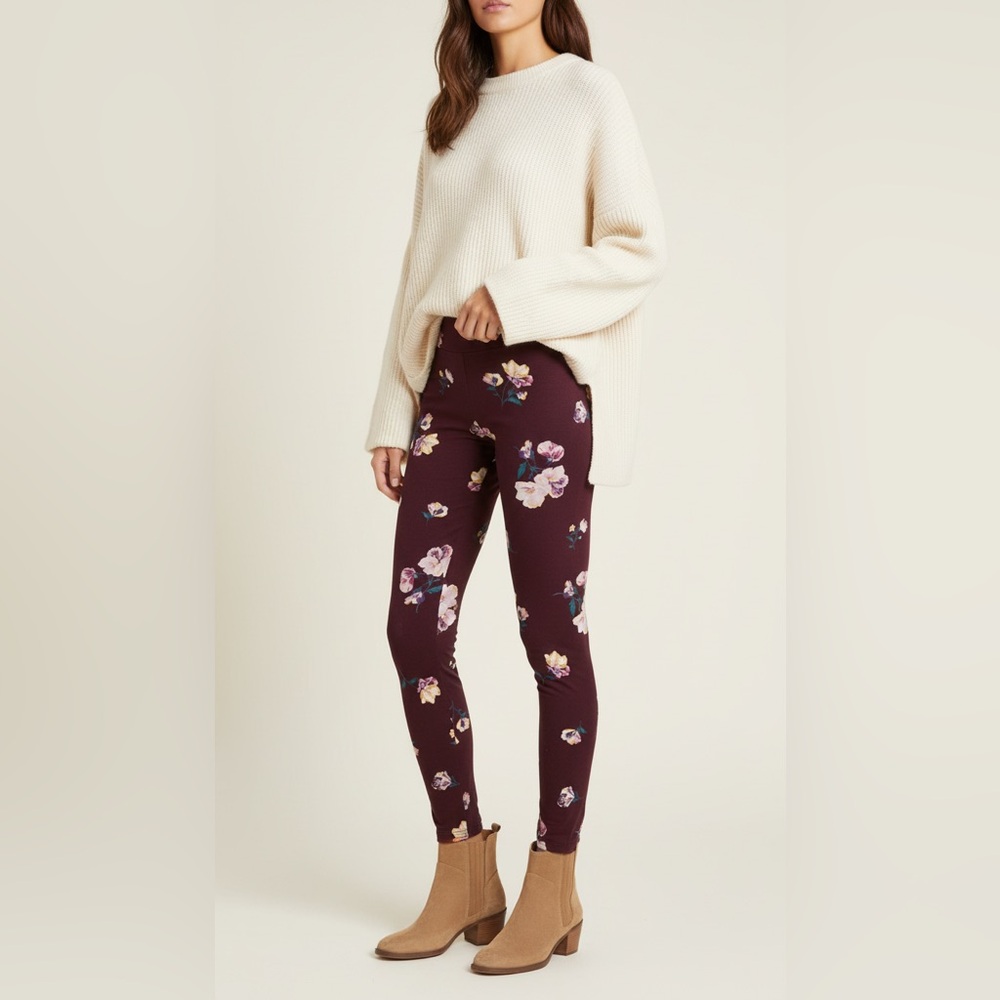 Old Navy Purple Floral Leggings